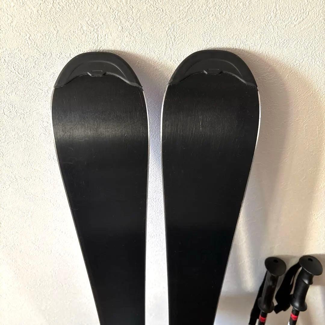 ワックス済サロモンスキー板130cm Atomicポール90cmケースセット
