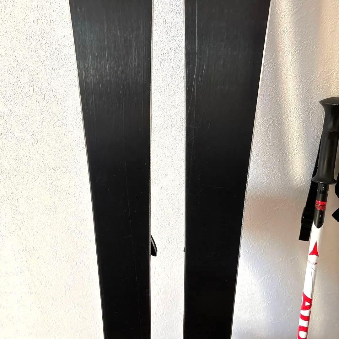 ワックス済サロモンスキー板130cm Atomicポール90cmケースセット