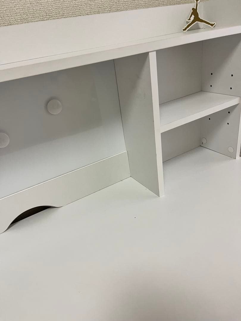 ニトリ ホワイト 学習机 上部棚付き コンパクト キッズ