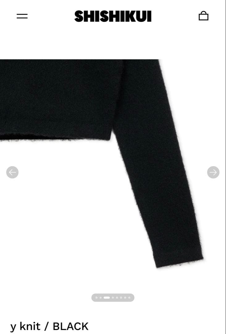 SHISHIKUI ✴︎y knit / BLACK✴︎
