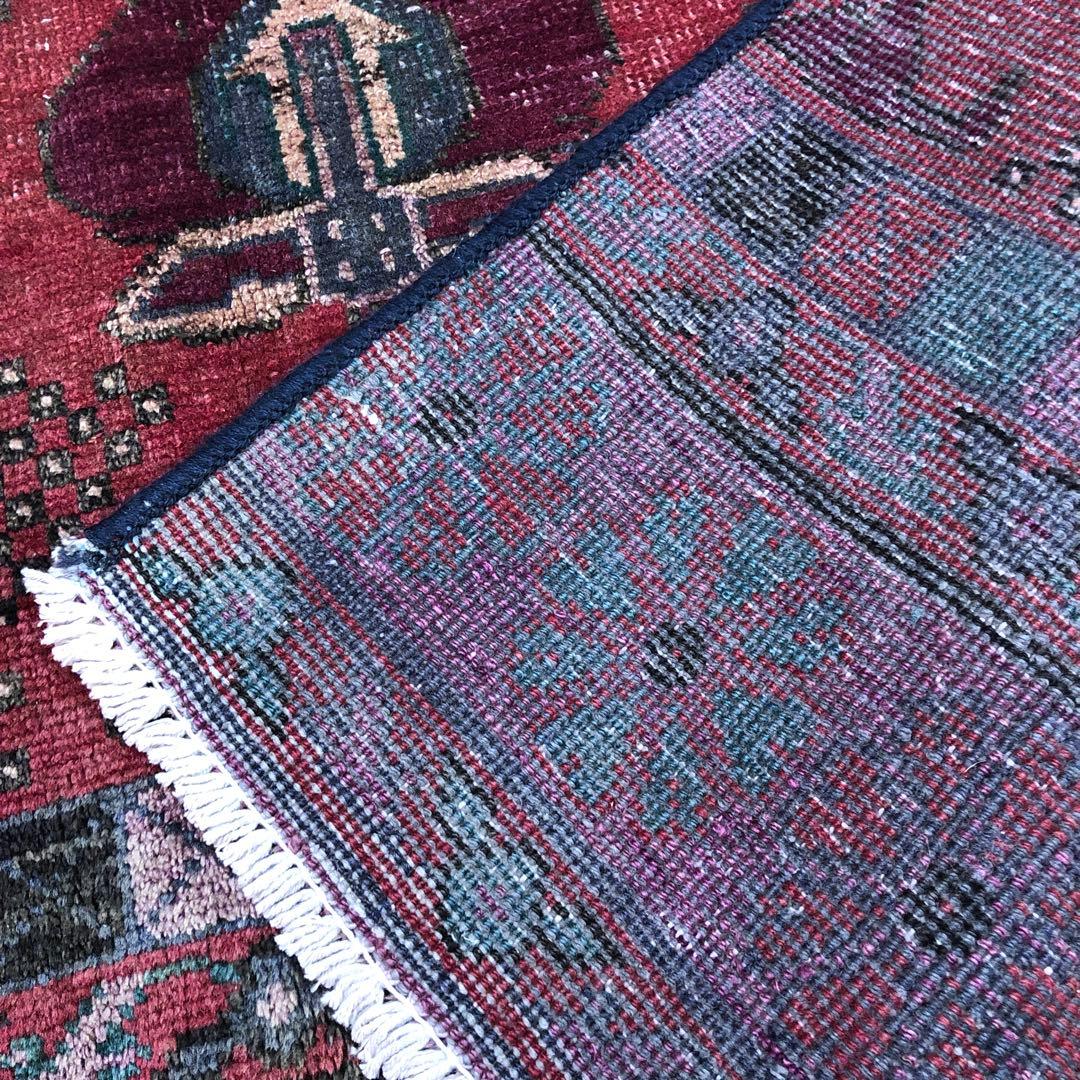 ペルシャ絨毯 ペルシャヴィンテージラグ 145x97 手織り オールド