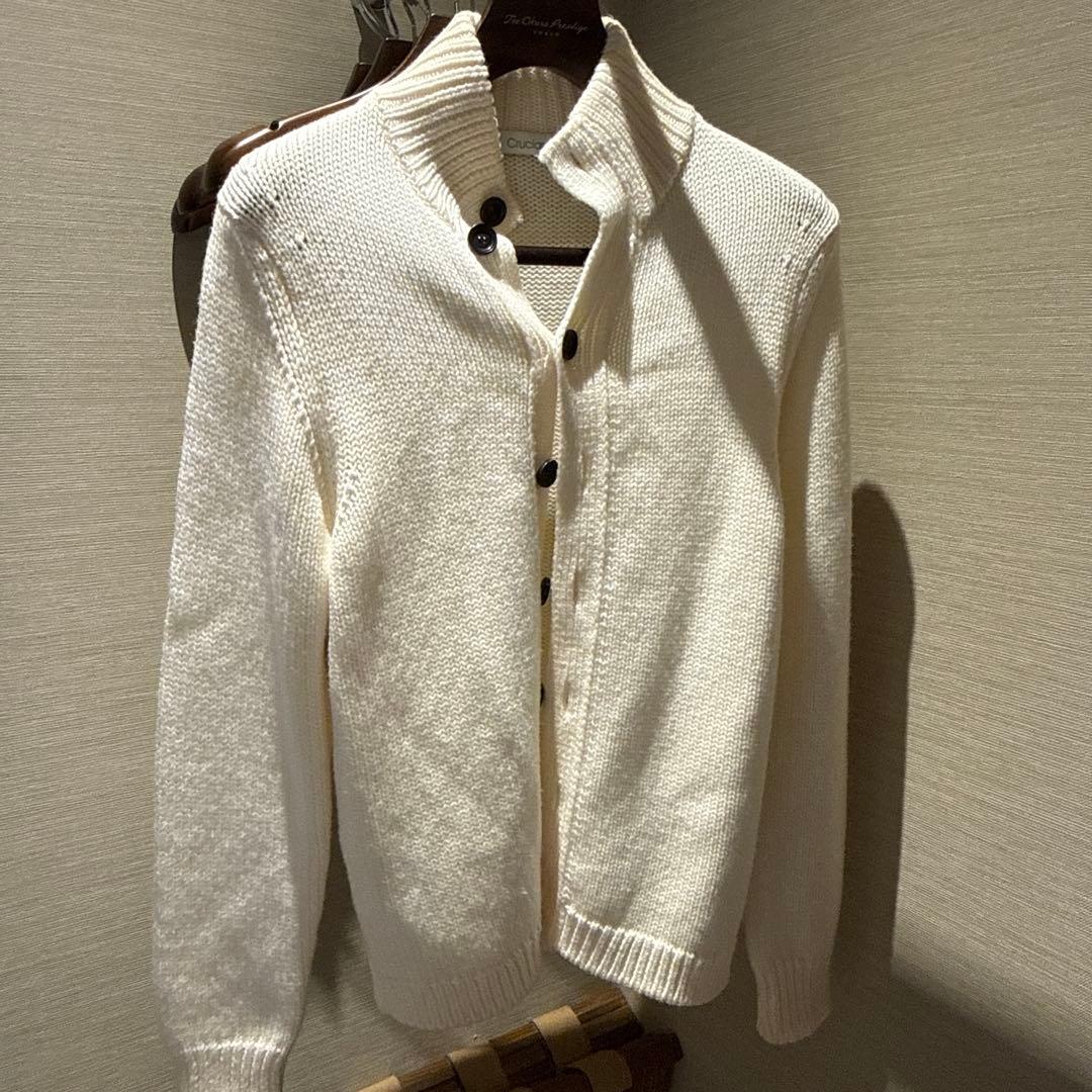 Cruciani ホワイト カーディガン サイズ46 P IN