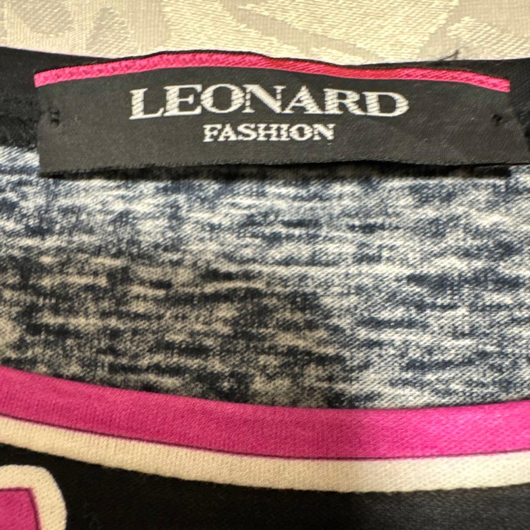 LEONARD レオナールカットソー半袖　トップス　花柄　Lサイズ