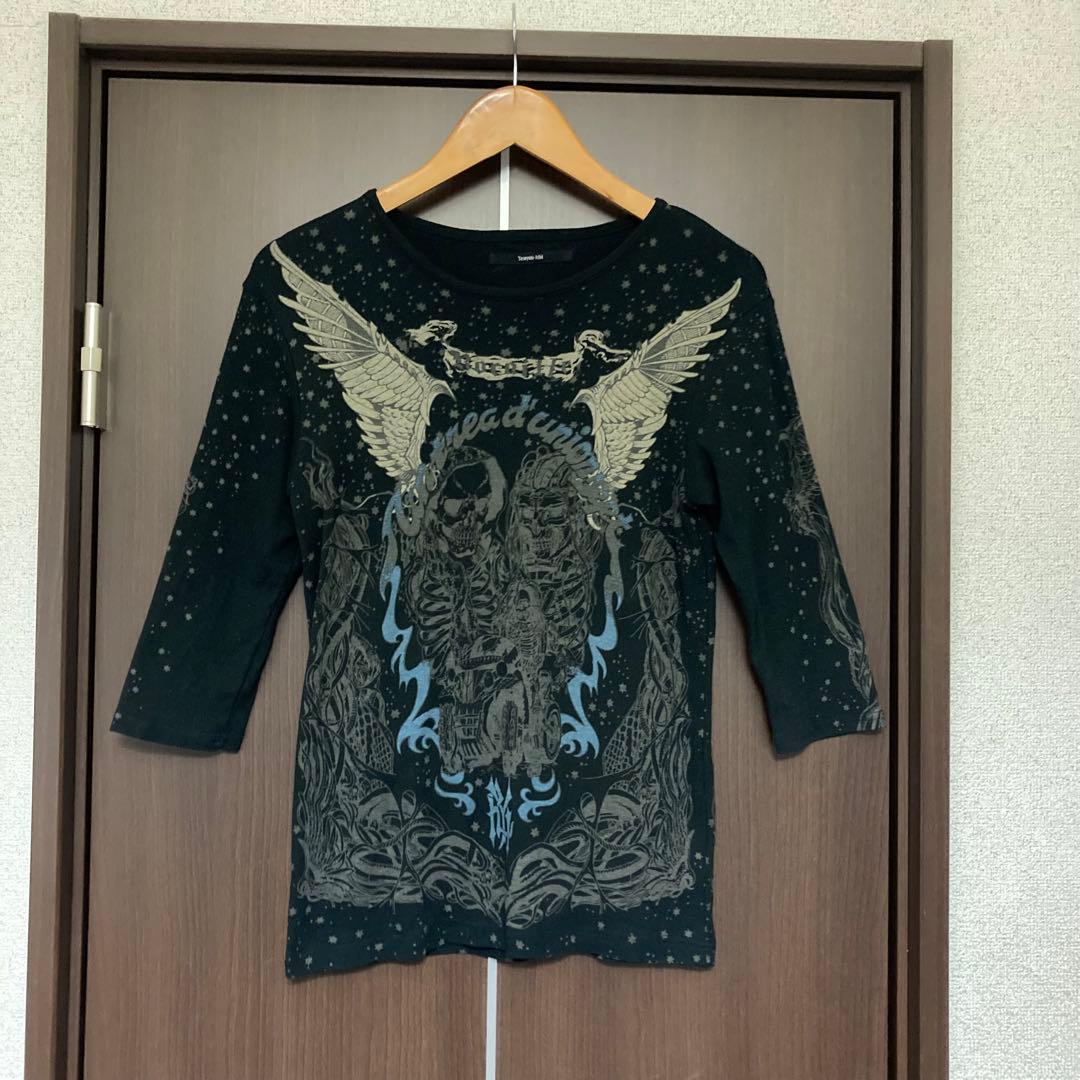 00s Yasyuki Ishii タトゥープリント 七分袖カットソー S