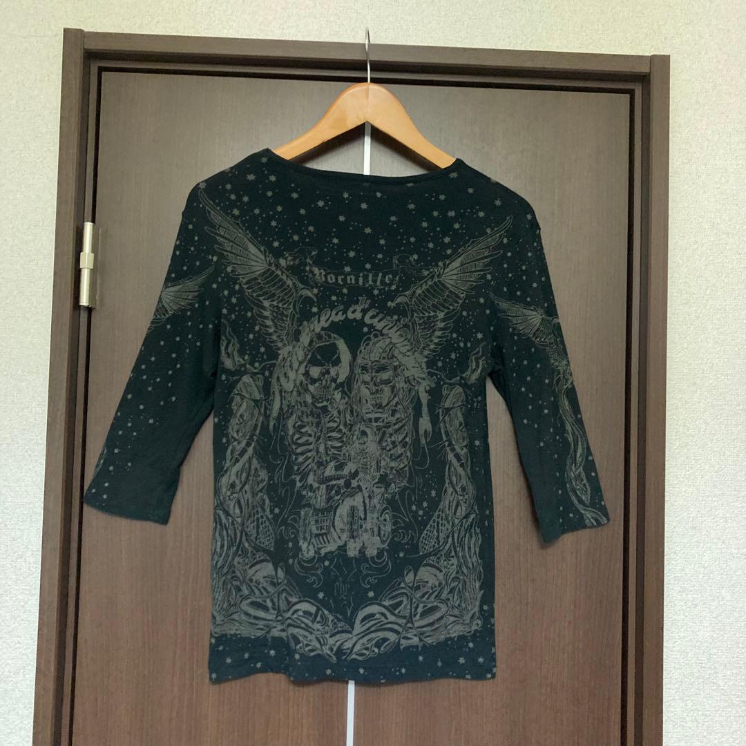 00s Yasyuki Ishii タトゥープリント 七分袖カットソー S