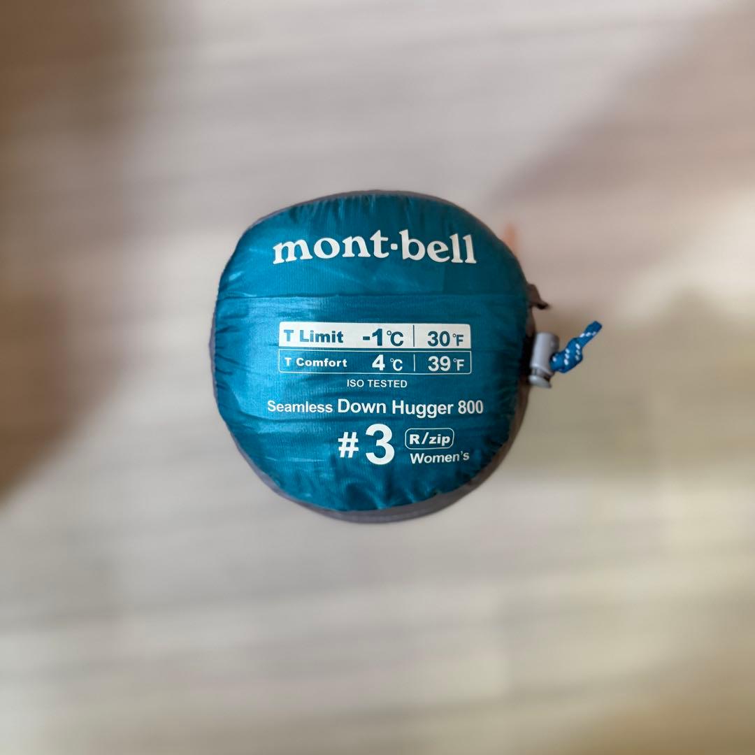 新品未開封 モンベル シームレスダウンハガー800 #3 レディース