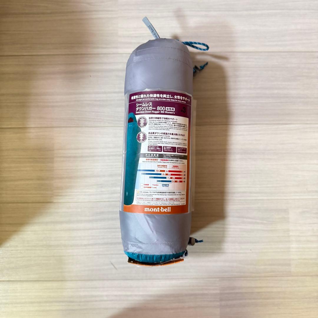 新品未開封 モンベル シームレスダウンハガー800 #3 レディース