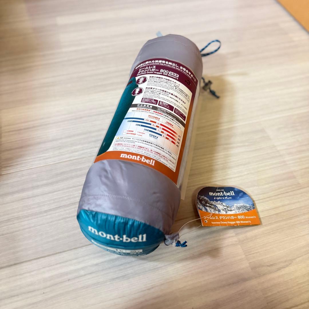 新品未開封 モンベル シームレスダウンハガー800 #3 レディース