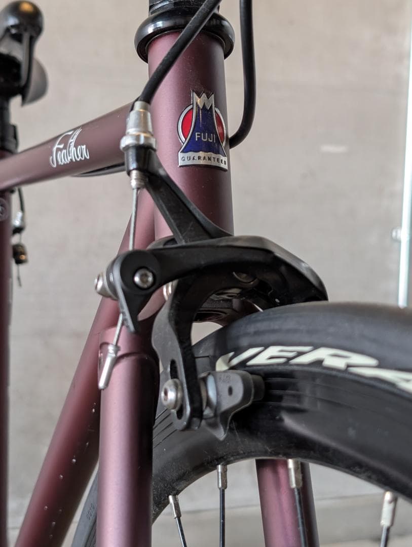 Fuji Feather シングルスピード バイク サイズ52 マットワイン