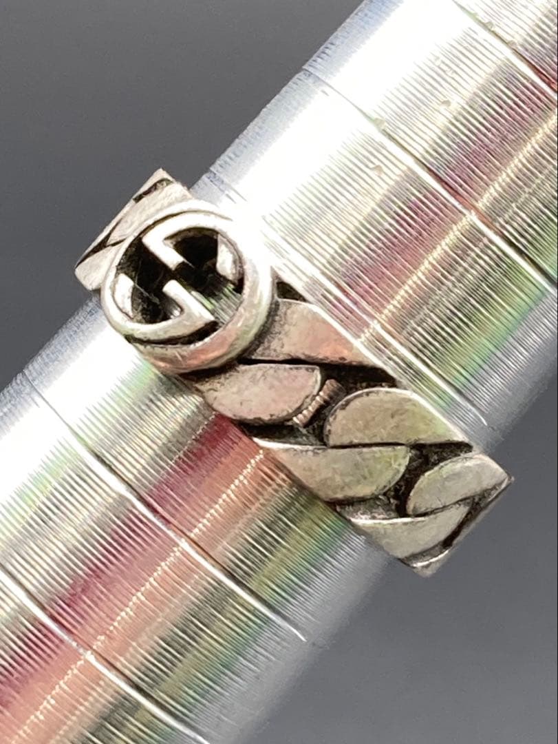あ*ぃ様 Gucci リング インターロッキング 17号 silver