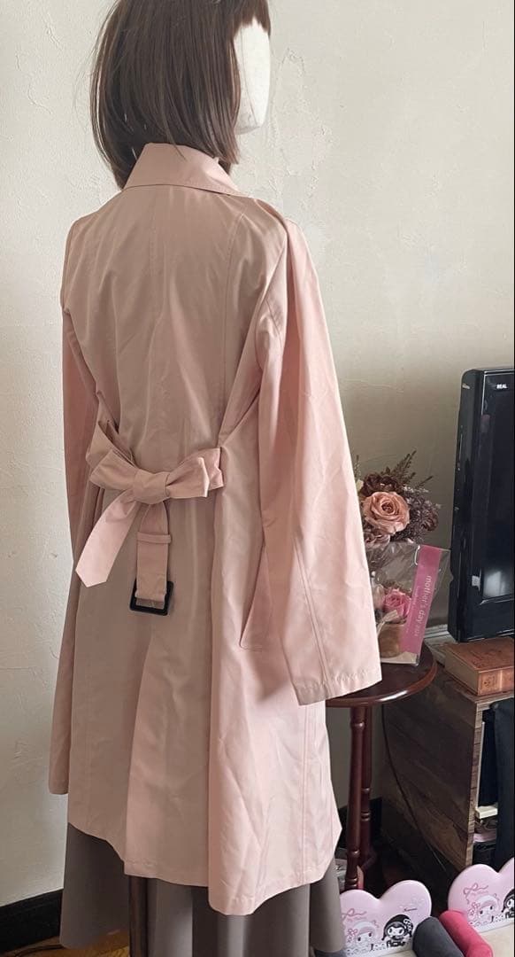 ツヨシ様＊ピンク＊撥水トレンチコート＊36＊ブルーレーベルクレストブリッジ