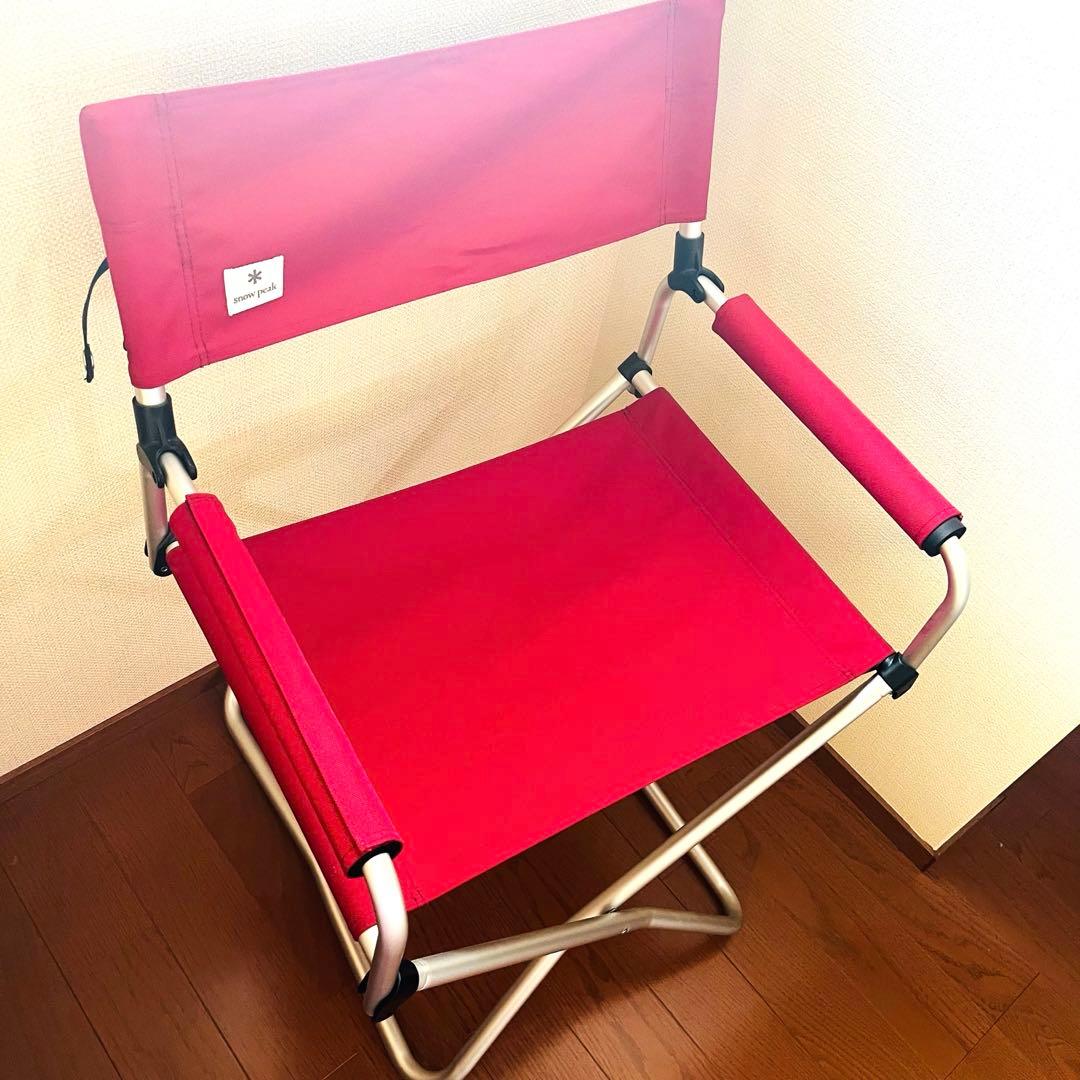 美品⭐︎【スノーピーク FDチェアワイド 赤】