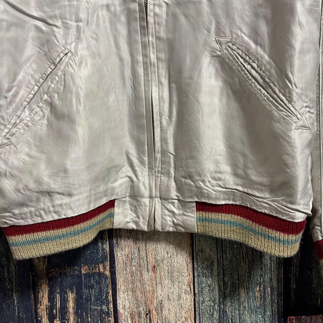 傑作柄‼︎ALASKAテーラー東洋BEAMS別注Lサイズアラスカビームススカジャン