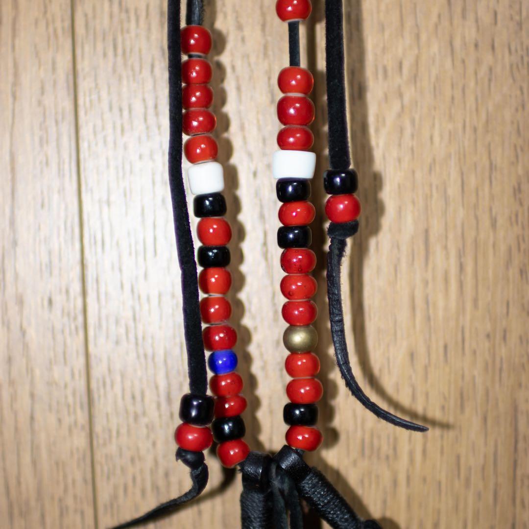 ルースターキング　ROOSTERKING & CO. レザーフェザー&ビーズ