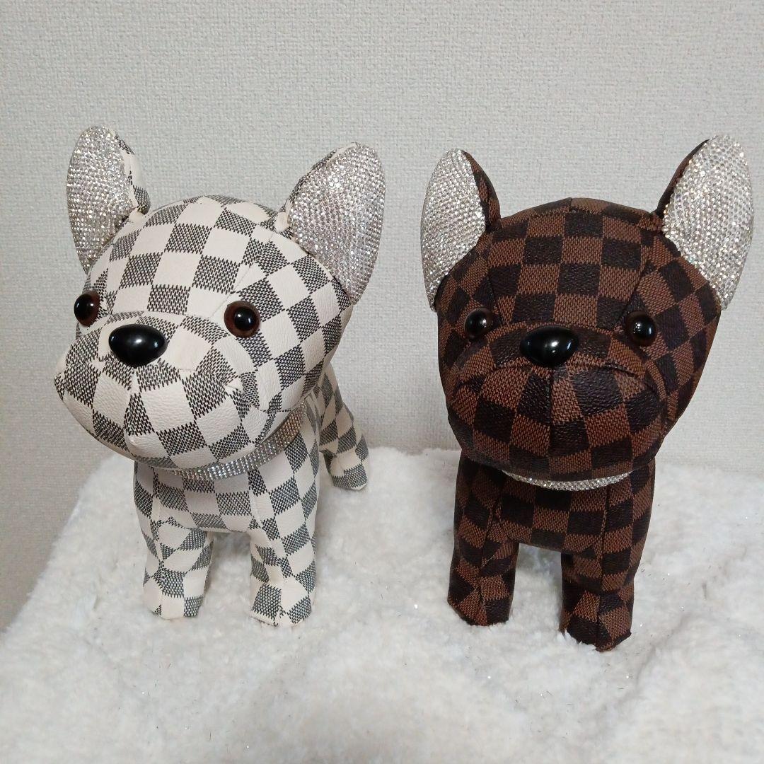 お値下げしました。フレンチブルドッグ 置物 2体セット
