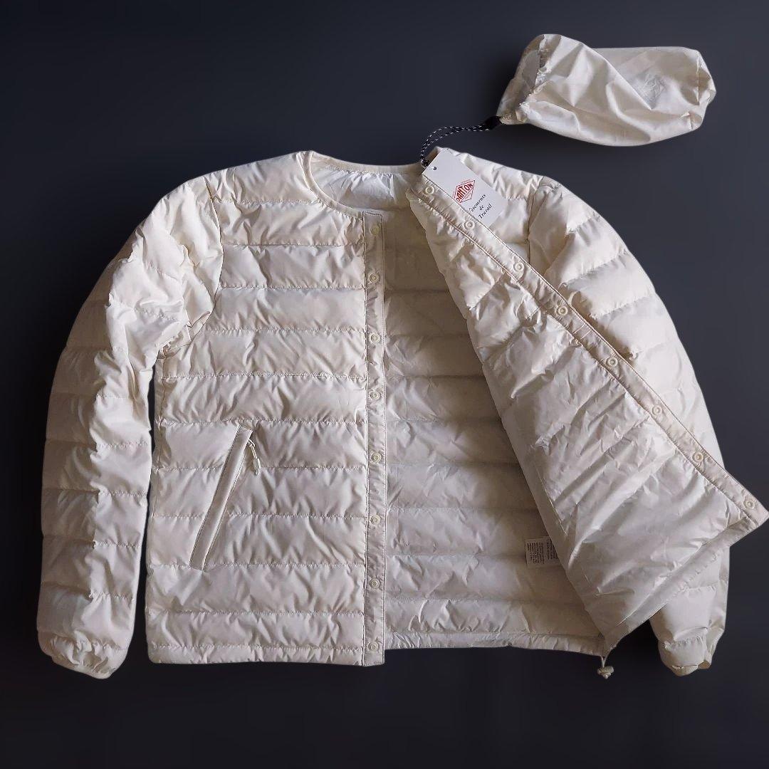 ダントン クルーネックダウン ホワイト Mサイズ