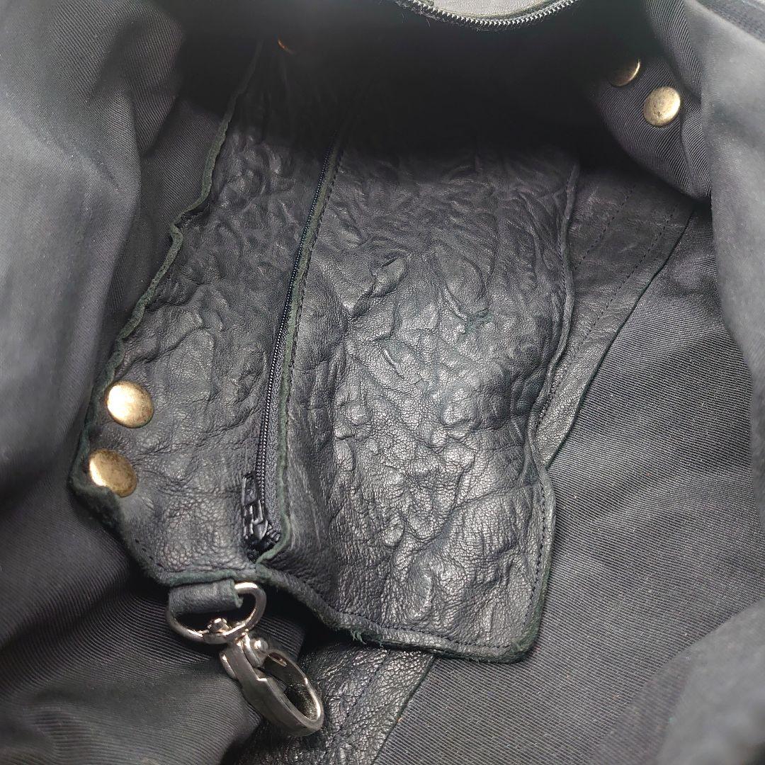 Hammitt オールレザー スタッズ ボストンバッグ