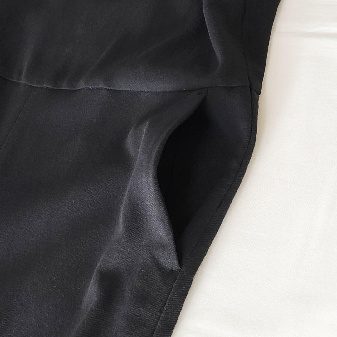 IENA 二重織 ツイルオールインワン 黒 38