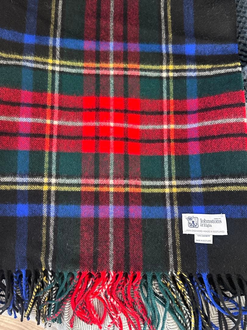 ジョンストンズ カシミヤ 大判 ストールJOHNSTONS OF ELGIN