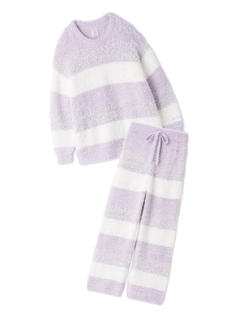 ジェラートピケ ジェラート3ボーダープルオーバー＆ロングパンツセット