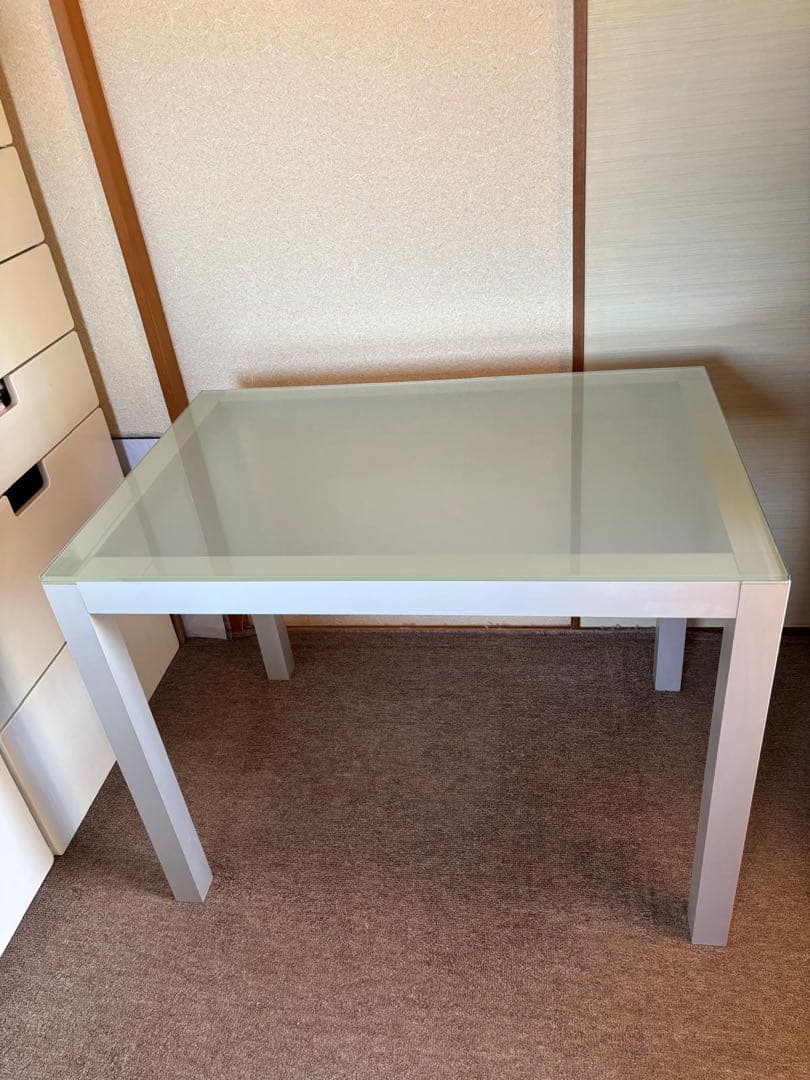 【廃盤・レア】MUJI 無印良品　ガラストップ　テーブル