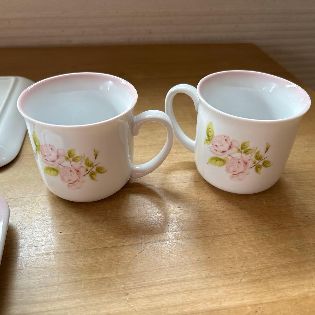 イマン　ダイアナローズ　プレート&カップセット2組