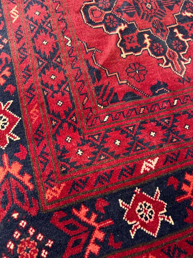 高品質 エルサリ 手織り Khal Mohammadi ラグ