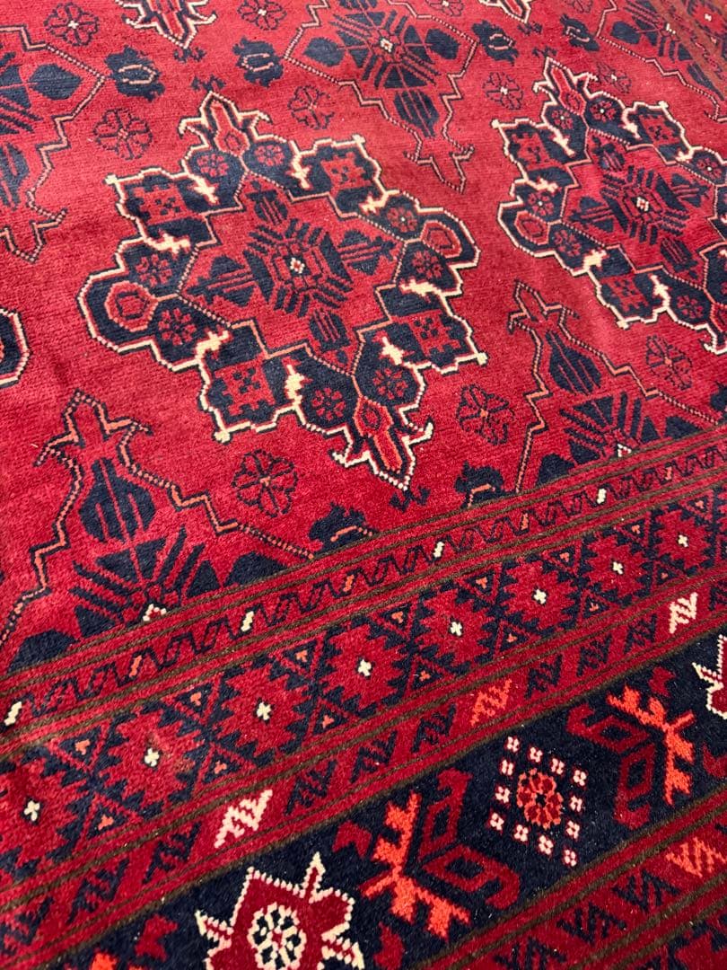 高品質 エルサリ 手織り Khal Mohammadi ラグ