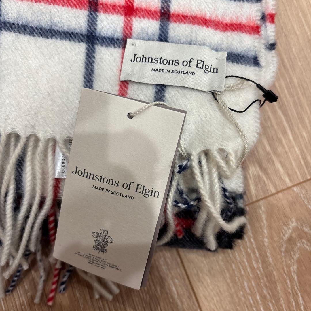 限定値下げ　新品タグ付き　国内購入　ジョンストンズ　カシミヤ　大判ストール