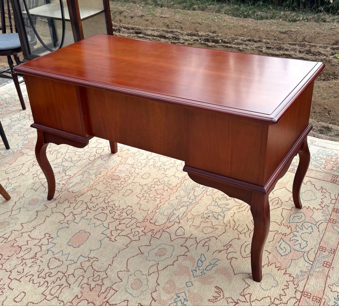 IDC大塚家具 KENT 両袖デスク 東海家具 西洋クラシック　書斎机