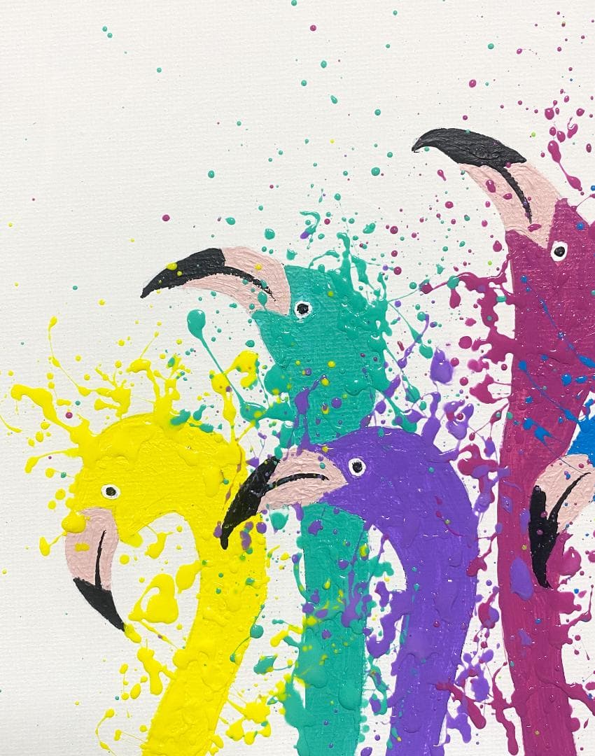 フラミンゴ一家