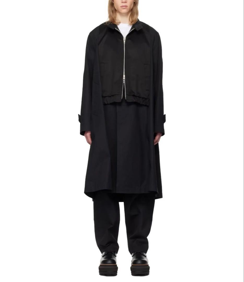 Sacai 25 SS コットン チノ ギャバジン コート