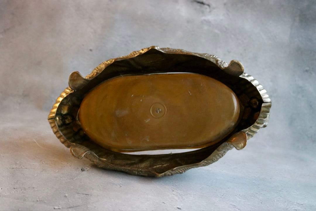 真鍮製 ロココ調 アンティーク ジャルニディエール プランターポット