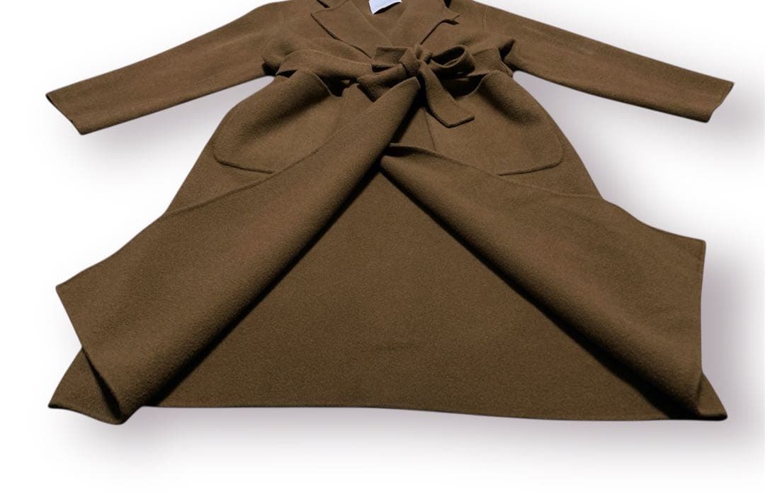 ADAM ET ROPÉ アダムエロぺ リバーコート ロング カシミア ブレンド