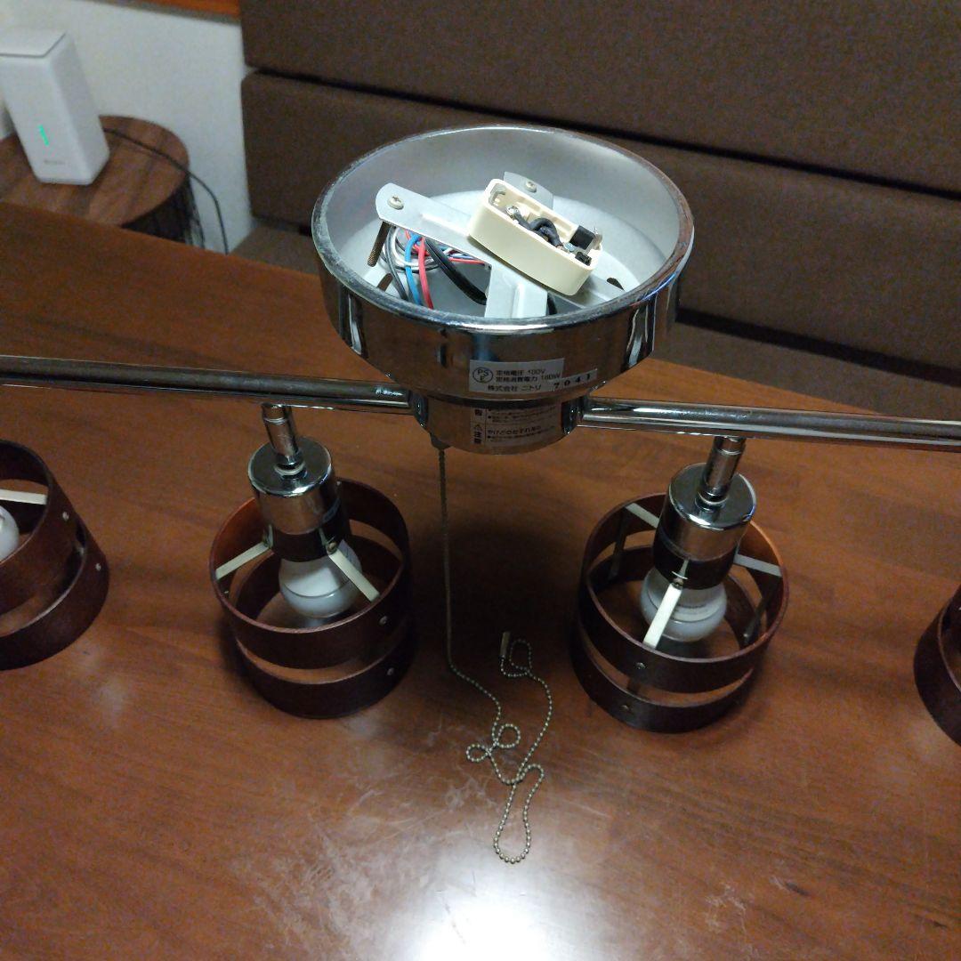 モダンペンダントライト 3灯 シルバー ブラウン