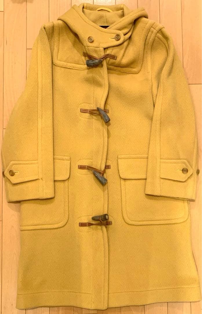OLD ENGLAND ダッフルコートイエロー　ヘリンボーン　英国製