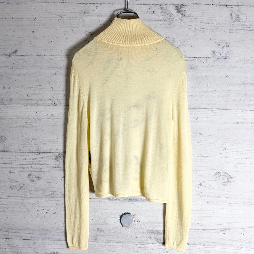 美品✨️マルジェラ期 エルメス ホース柄 シルク ハイネック ニット M