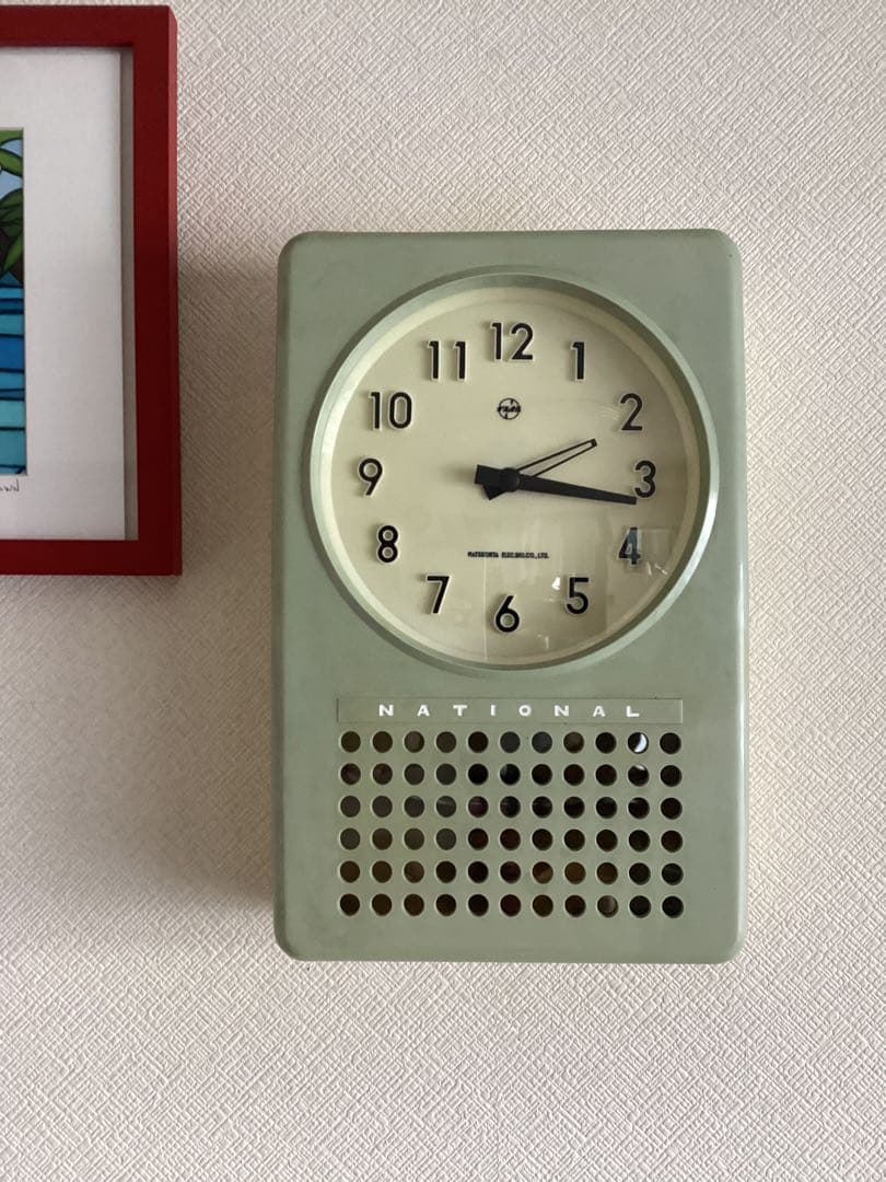 National(現Panasonic)電磁式振り子時計　昭和30年代