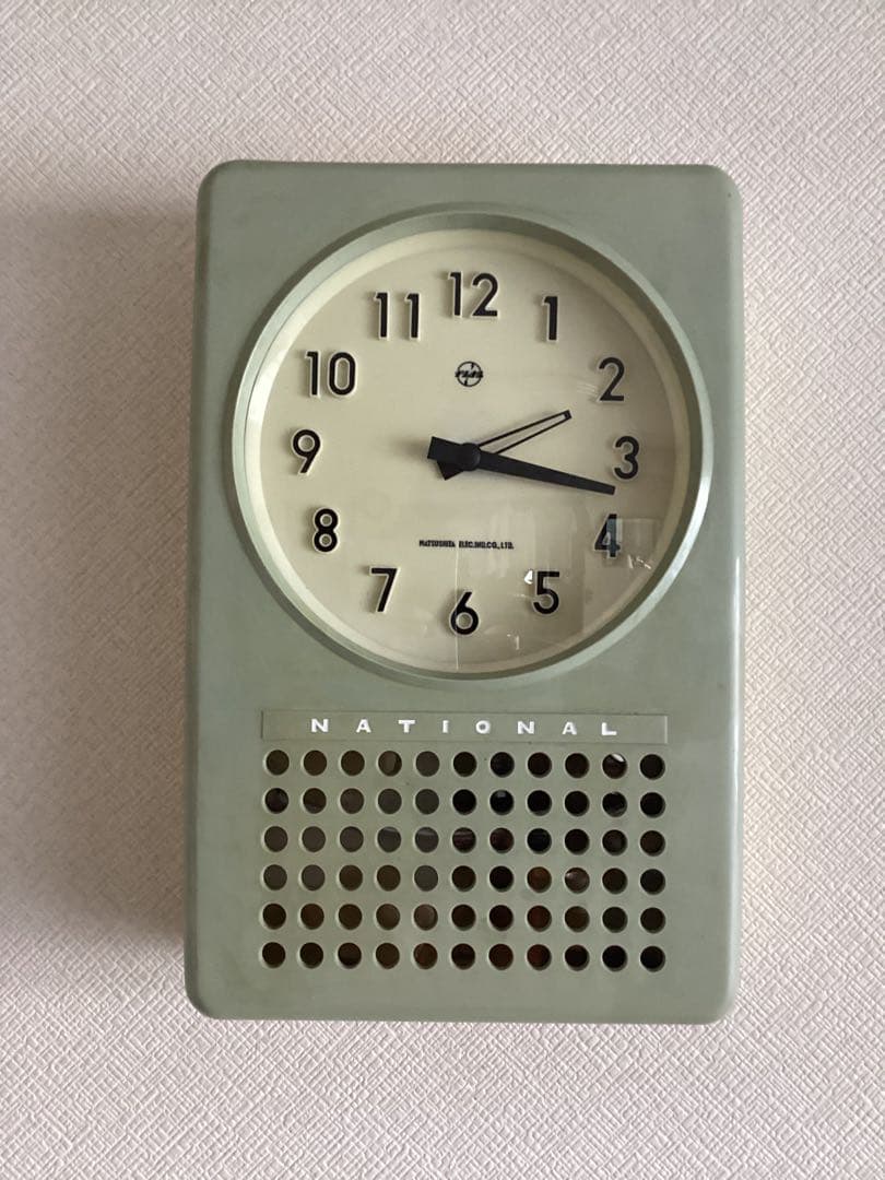 National(現Panasonic)電磁式振り子時計　昭和30年代