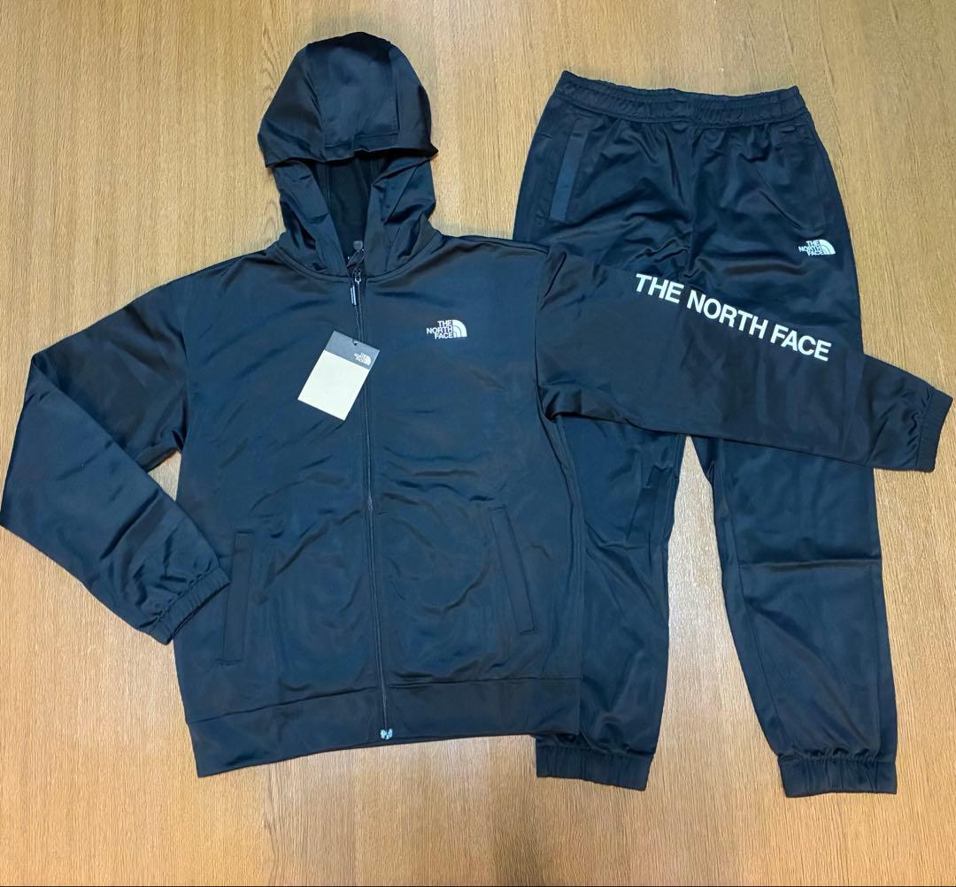 新品⭐️ノースフェイス　ジャージセットアップ　キッズレディース　160 ブラック