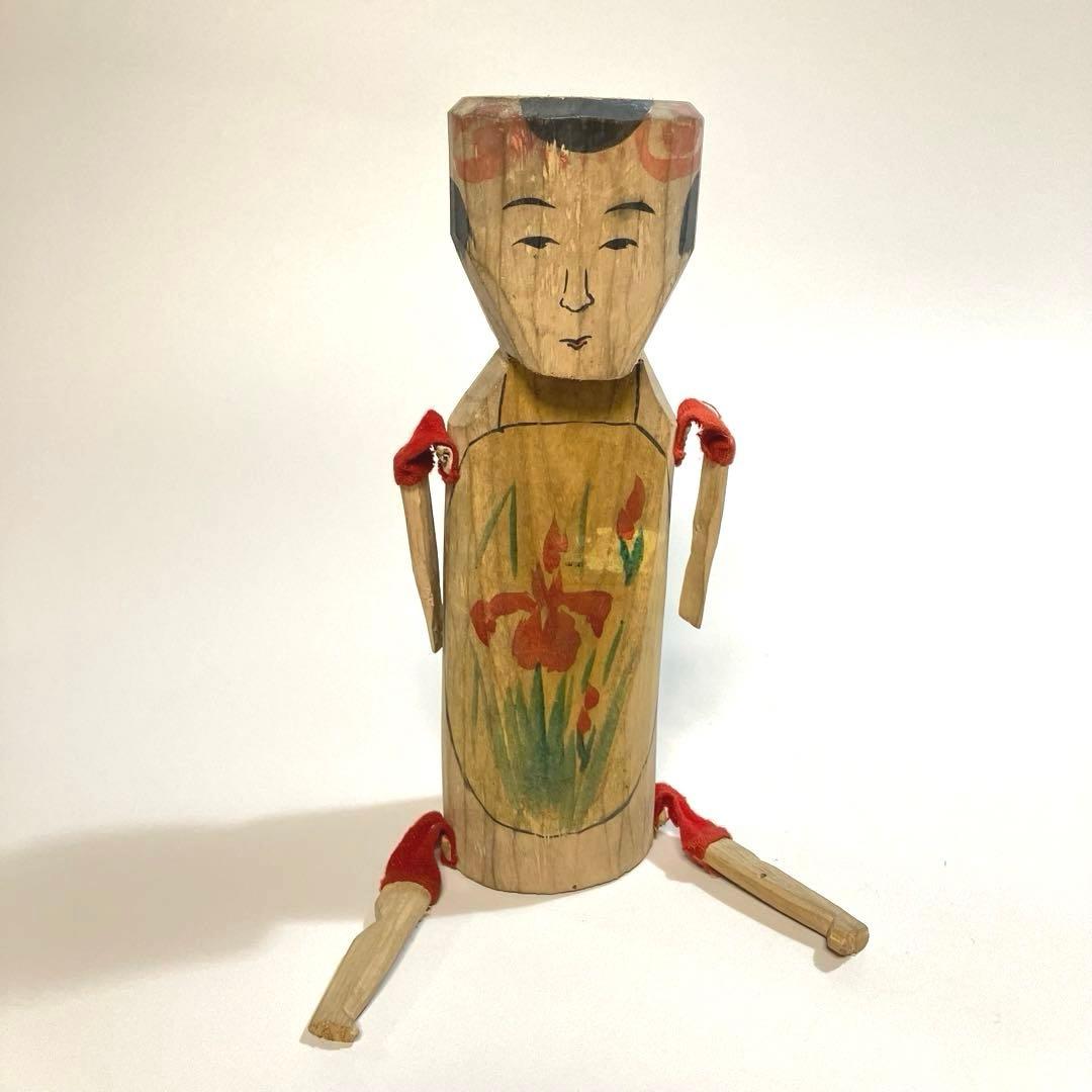 郷土玩具　古作　熊本　日奈久　べんた人形　おきん女人形　木彫り　こけし　民芸