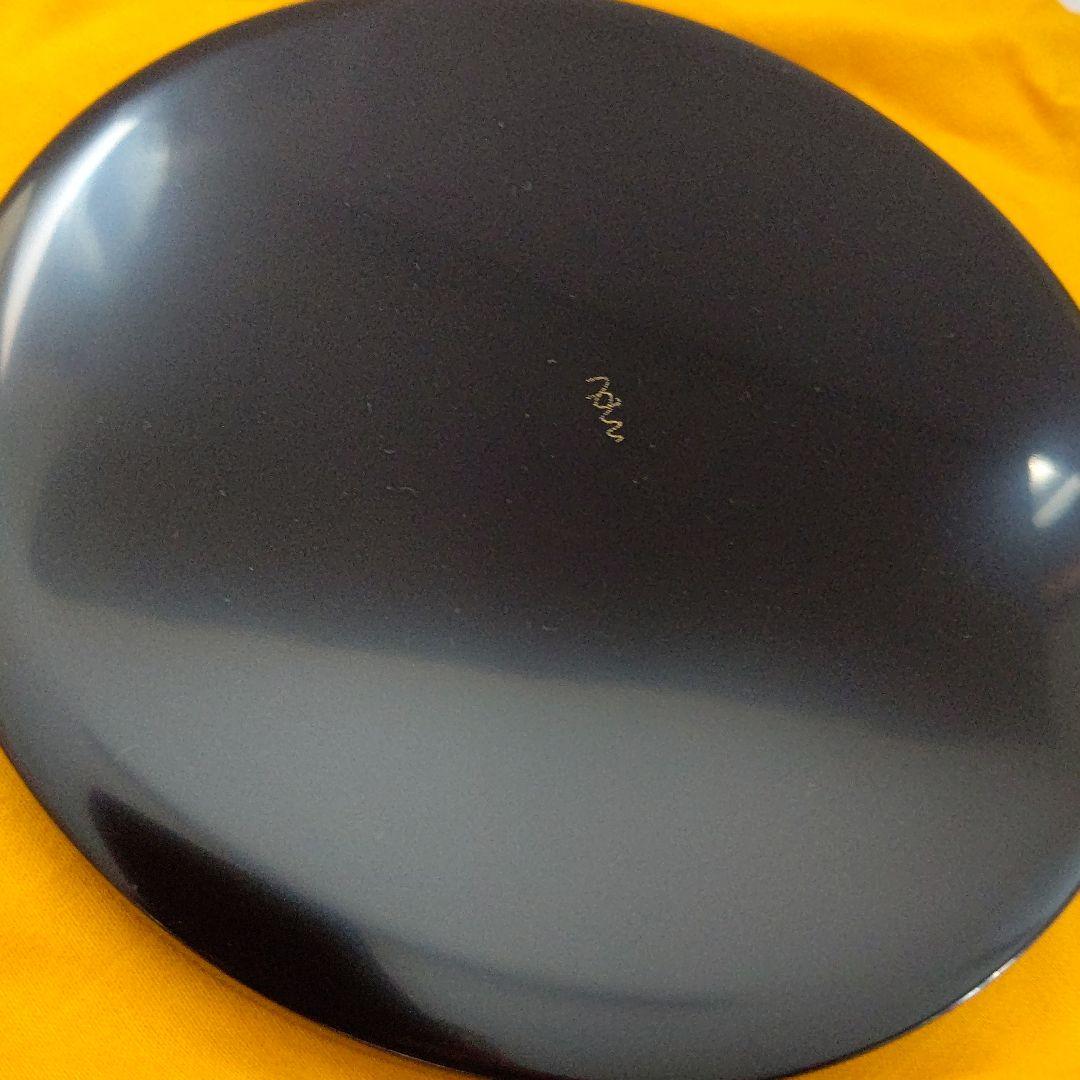 とり 沈金 銘々皿 文化功労者 三谷吾一 (輪島塗)