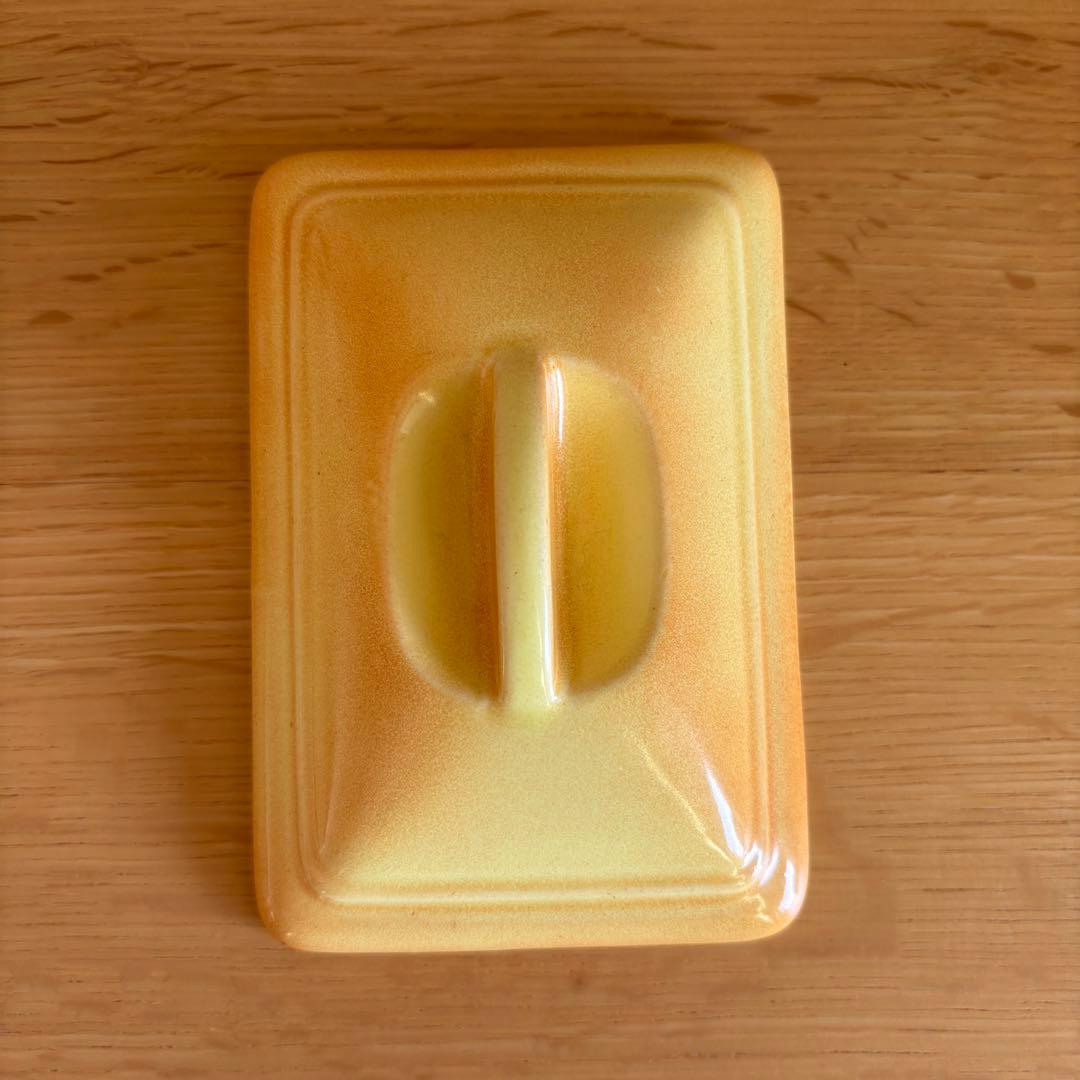 希少 新品未使用 TAXCO ヴィンテージ 陶器製 テリーヌ 型クリームオレンジ