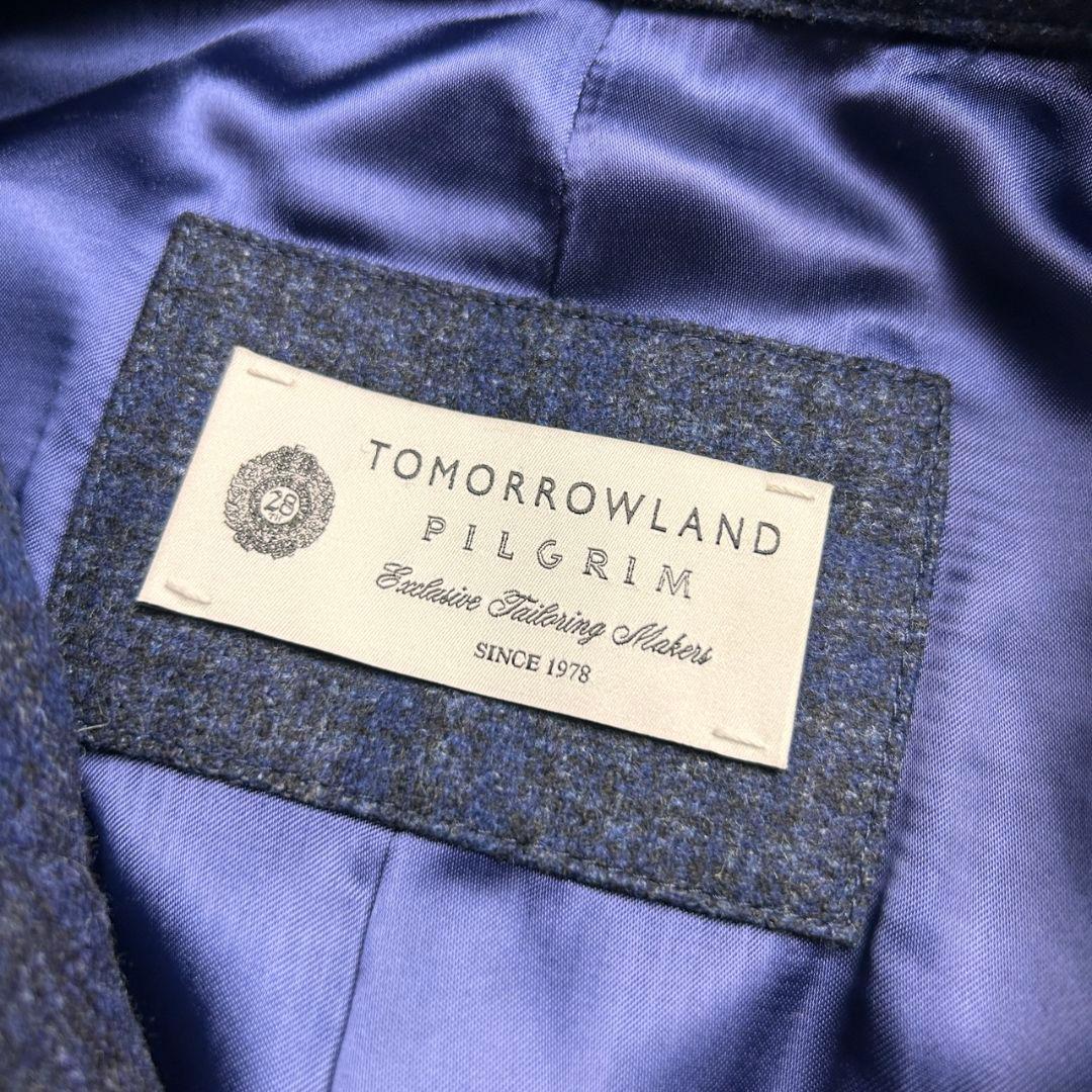【極美品】トゥモローランド ピルグリム×ゼニア カシミヤ ステンカラーコート 紺