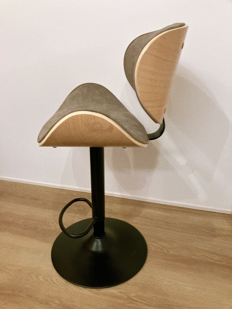 ヤマソロ バーチェア 曲木チェア カウンターチェア 疲れにくい 腰痛 昇降 回転