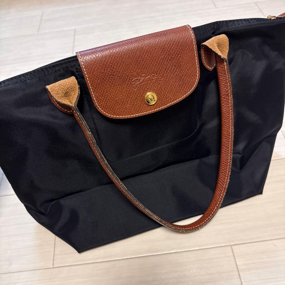 LONGCHAMPロンシャンル プリアージュ トートバッグMノアールブラック黒