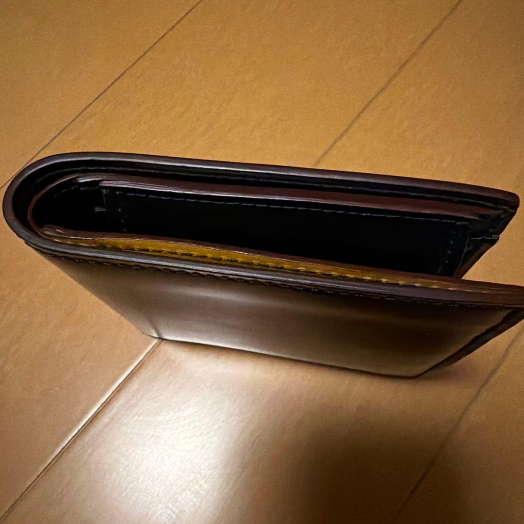 【専用になります】ganzo シェルコードバン2二つ折り財布　小銭入れ付き