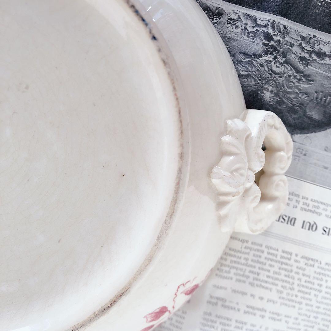 人気　ヴィエイヤーボルドー　レギュミエール クレマチス フランスアンティーク食器