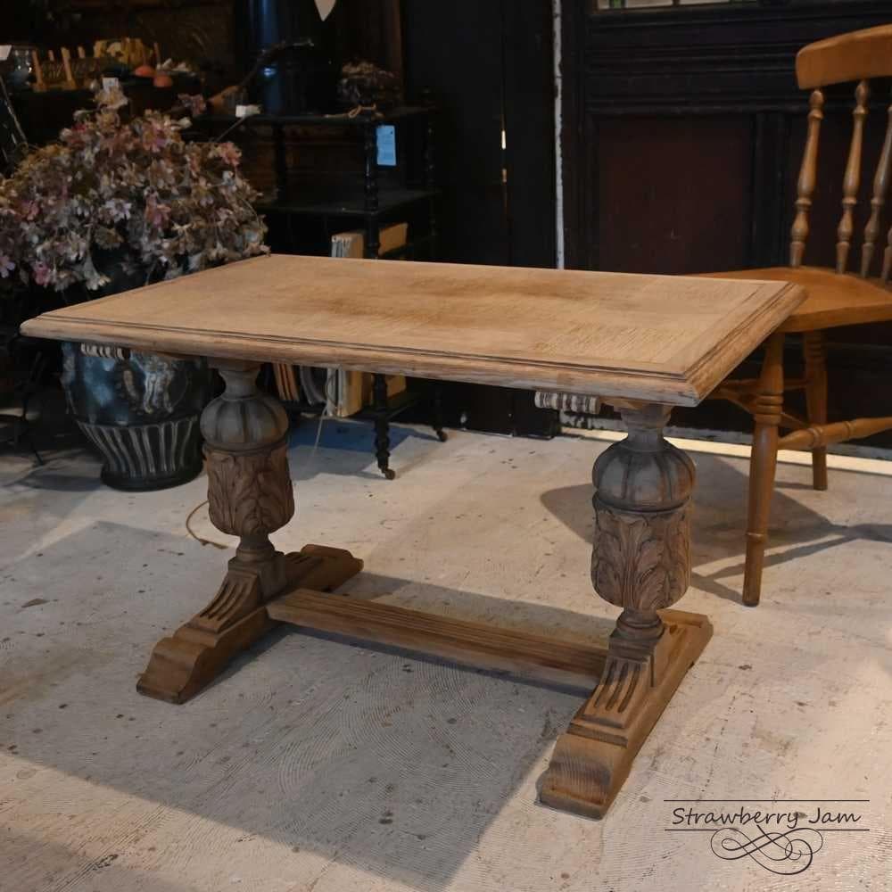 IFU-423 英国アンティーク 剥離 コーヒーテーブル テーブル 花台 小家具