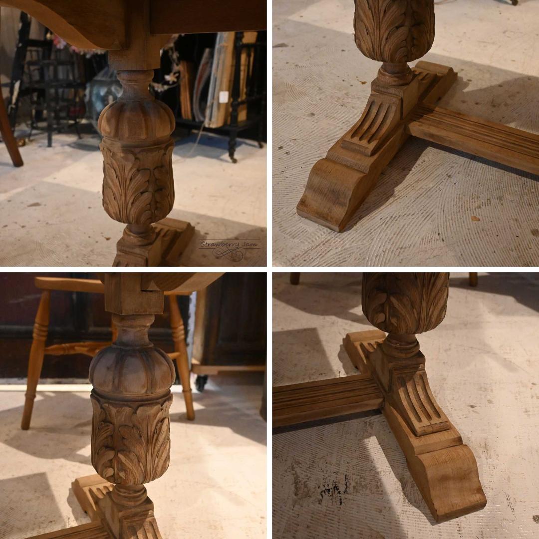 IFU-423 英国アンティーク 剥離 コーヒーテーブル テーブル 花台 小家具